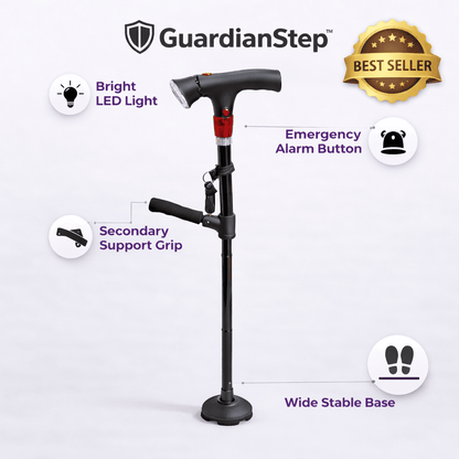 GuardianStep™ מקל ההליכה המתקדם