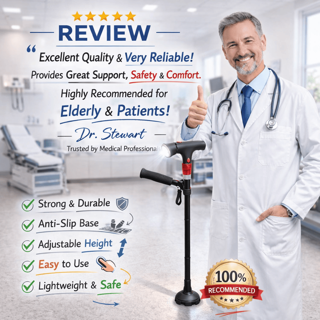 GuardianStep™ מקל ההליכה המתקדם