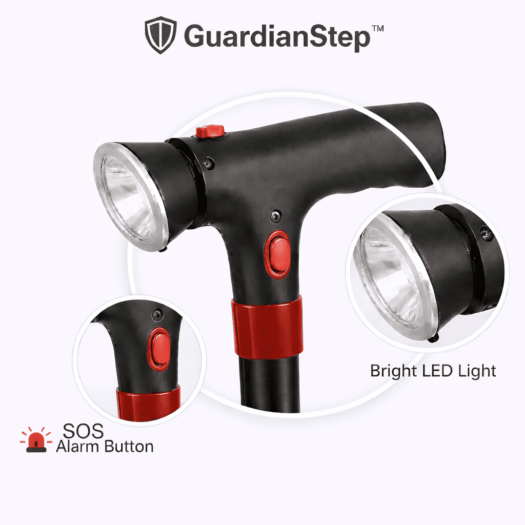 GuardianStep™ מקל ההליכה המתקדם
