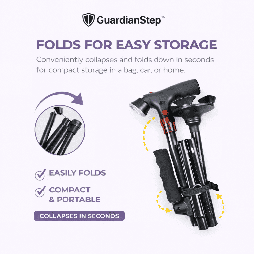 GuardianStep™ מקל ההליכה המתקדם